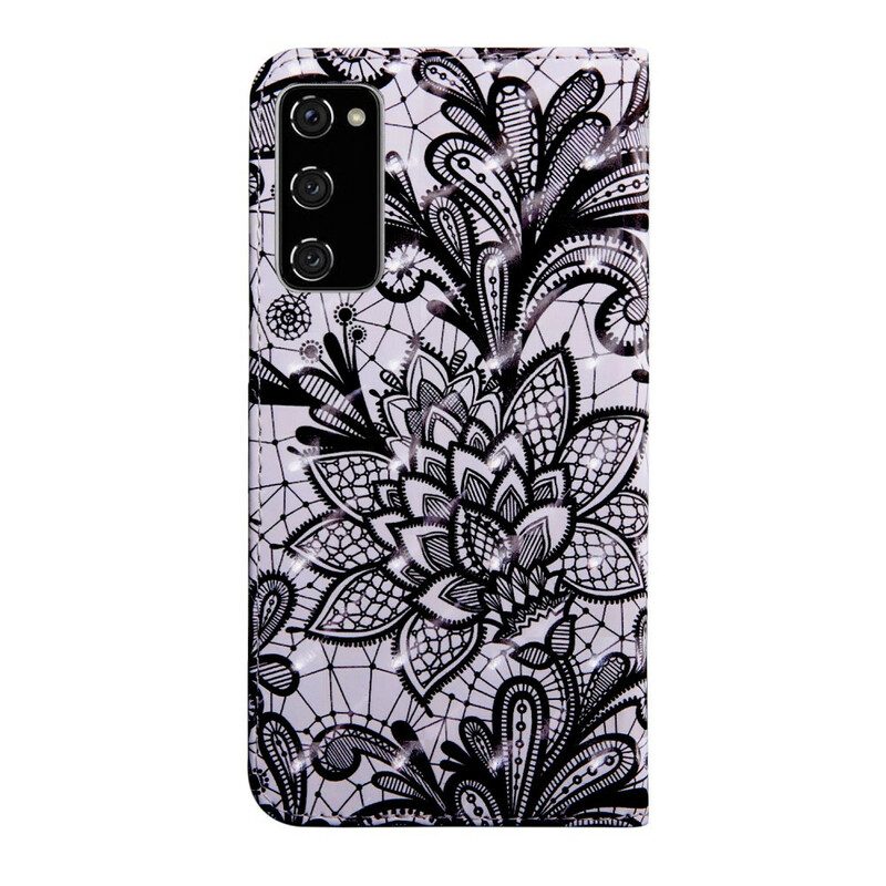 Custodia in pelle Samsung Galaxy S20 FE Completamente In Pizzo