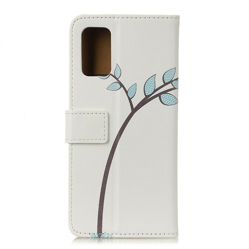 Custodia in pelle Samsung Galaxy S20 FE Coppia Di Gufi Sull'albero