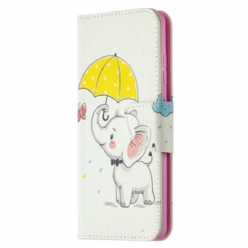 Custodia in pelle Samsung Galaxy S20 FE Cucciolo Di Elefante