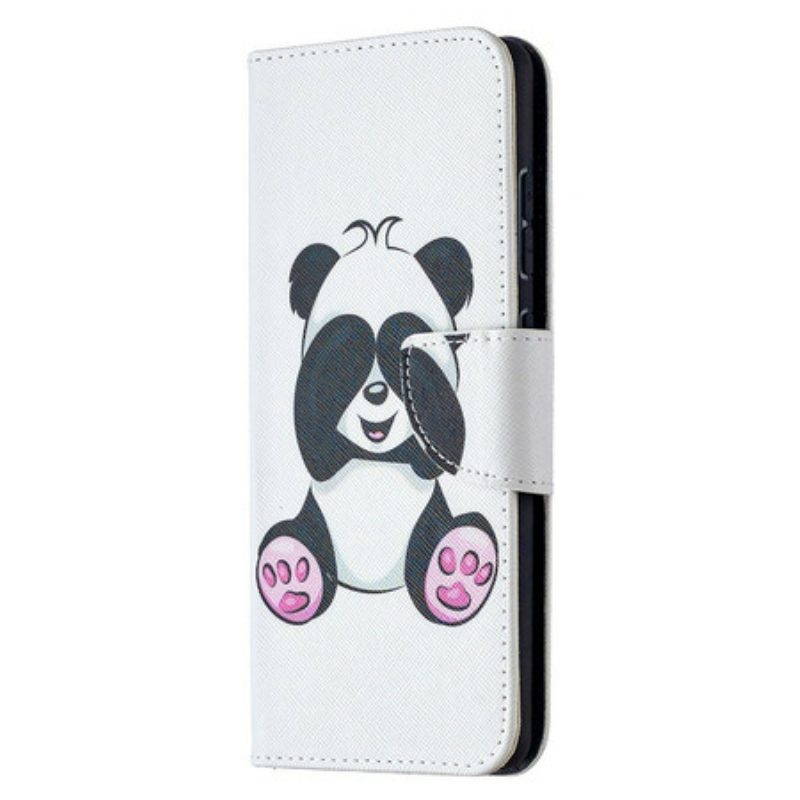 Custodia in pelle Samsung Galaxy S20 FE Divertimento Panda