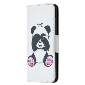 Custodia in pelle Samsung Galaxy S20 FE Divertimento Panda