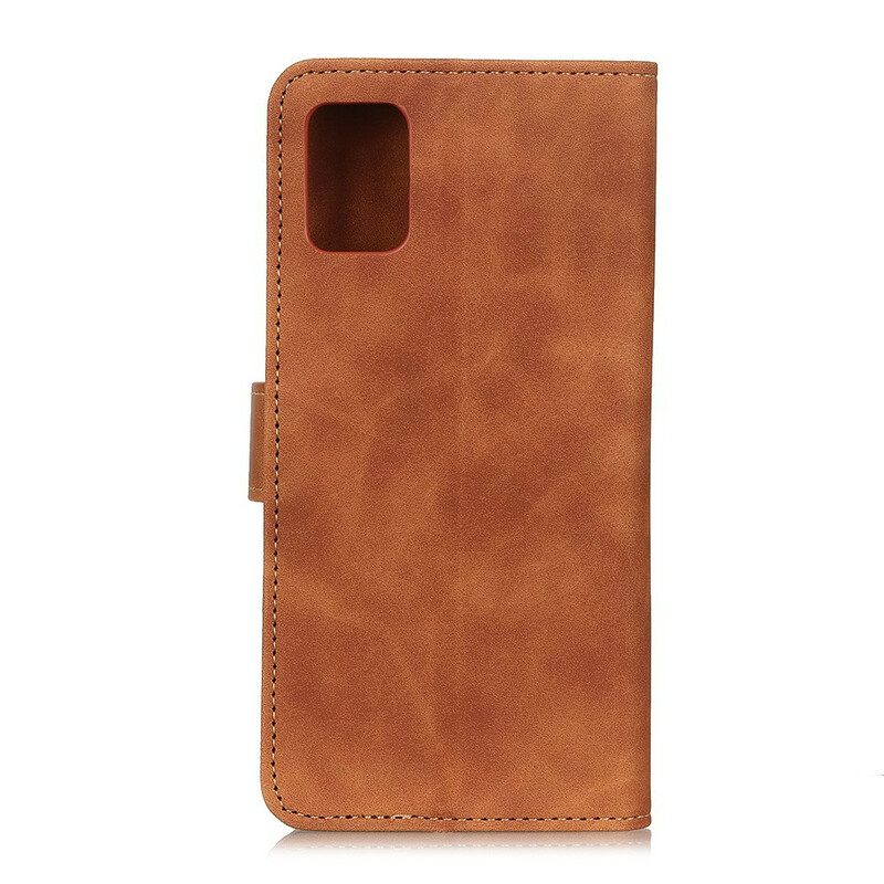 Custodia in pelle Samsung Galaxy S20 FE Effetto Pelle Vintage Opaca Khazneh