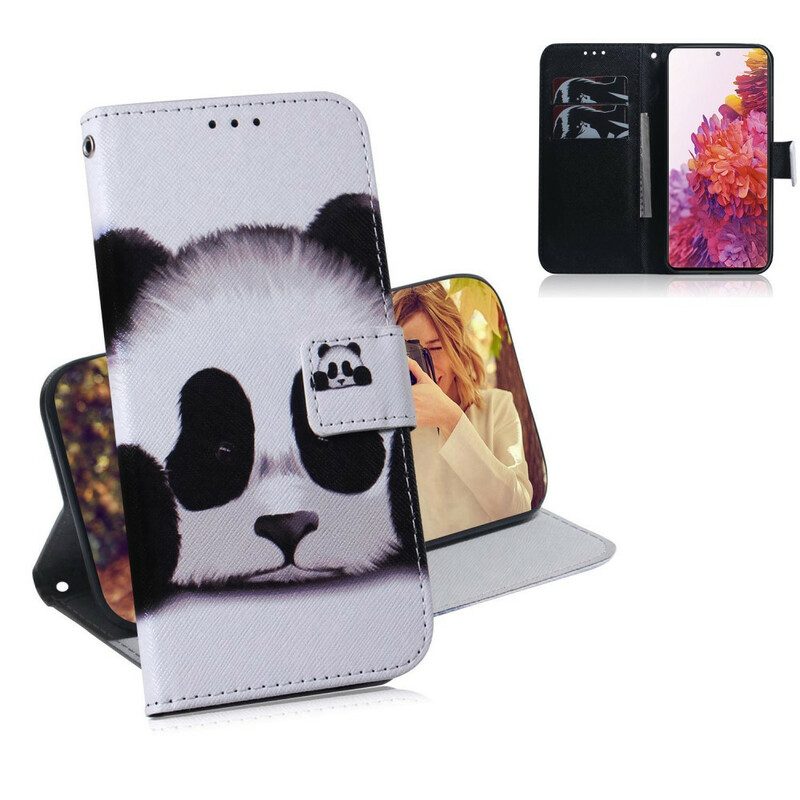 Custodia in pelle Samsung Galaxy S20 FE Faccia Da Panda