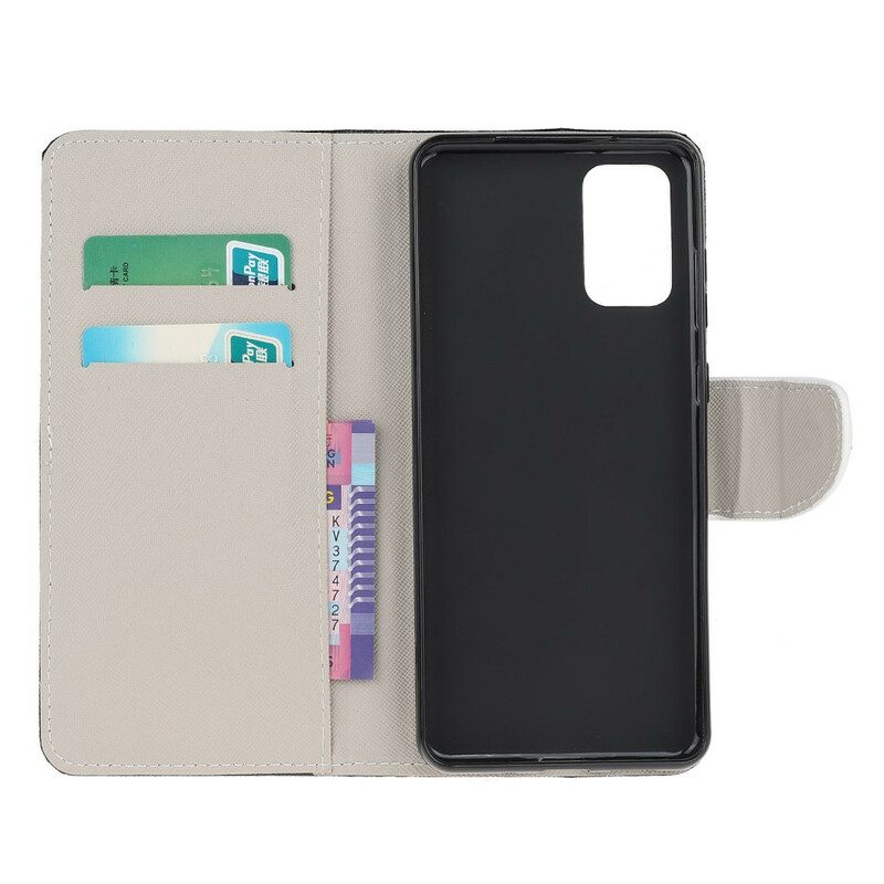 Custodia in pelle Samsung Galaxy S20 FE Farfalle