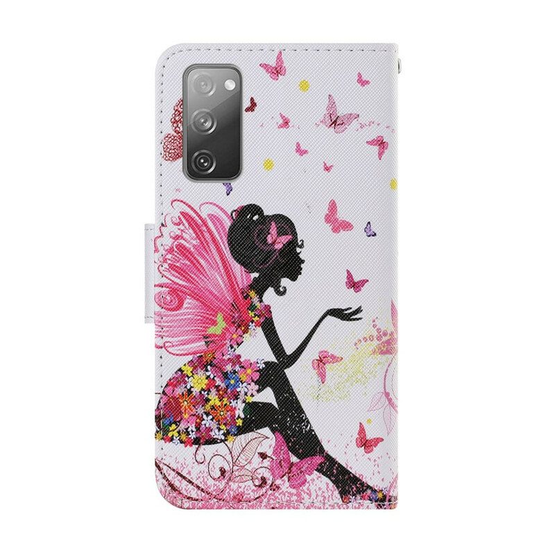 Custodia in pelle Samsung Galaxy S20 FE Fata Magica