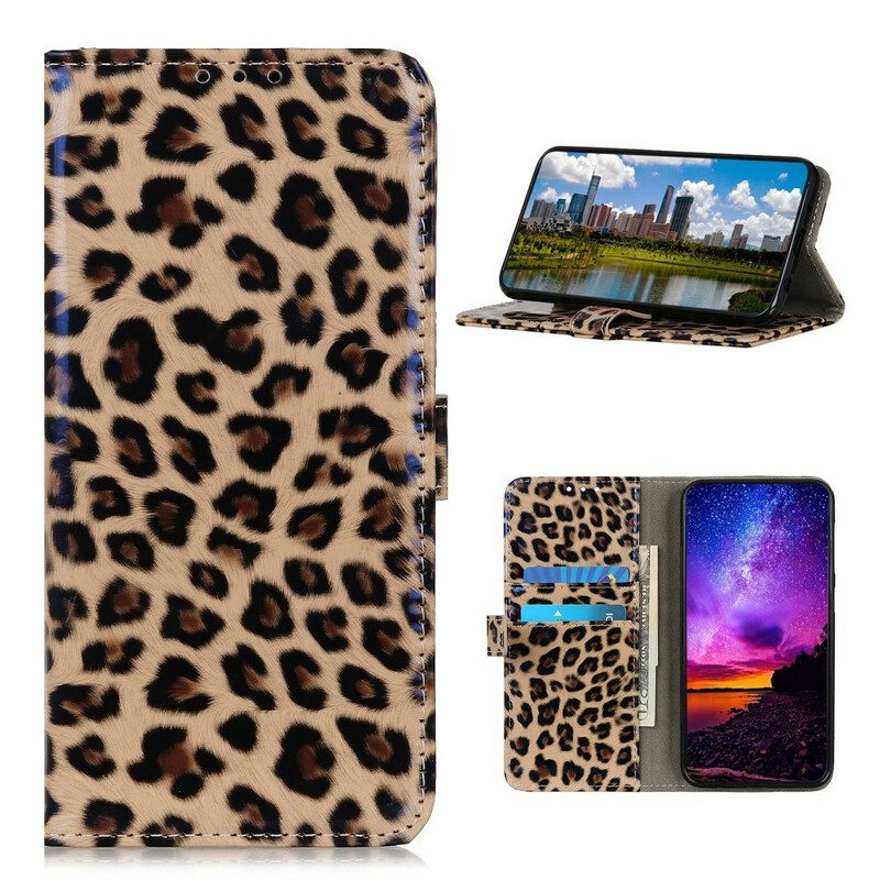 Custodia in pelle Samsung Galaxy S20 FE Leopardo