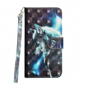 Custodia in pelle Samsung Galaxy S20 FE Lupo Maestoso