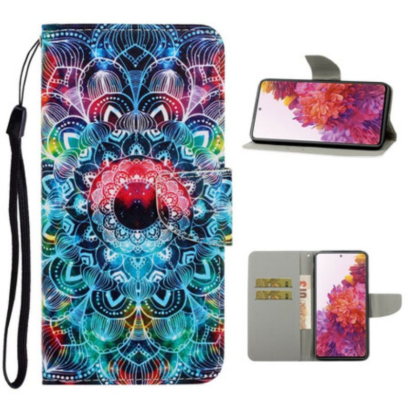 Custodia in pelle Samsung Galaxy S20 FE Mandala Nel Cielo