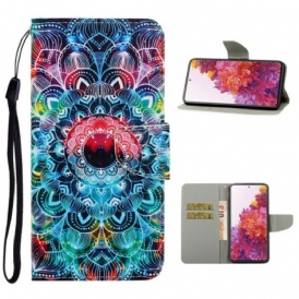 Custodia in pelle Samsung Galaxy S20 FE Mandala Nel Cielo