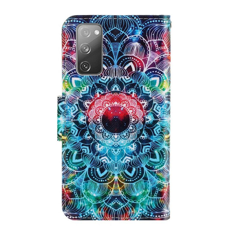 Custodia in pelle Samsung Galaxy S20 FE Mandala Nel Cielo