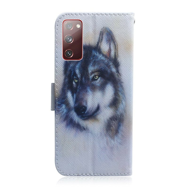 Custodia in pelle Samsung Galaxy S20 FE Sguardo Canino