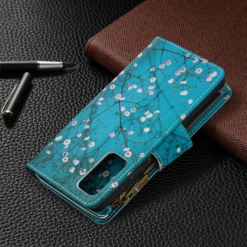 Custodia in pelle Samsung Galaxy S20 FE Tasca Per Albero Con Cerniera