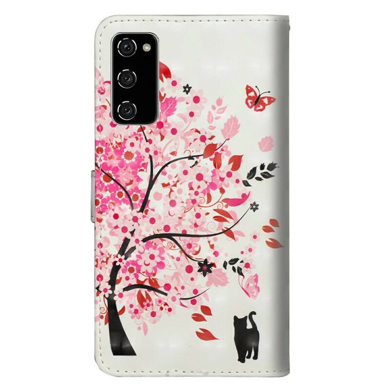 Folio Cover Samsung Galaxy S20 FE Albero Rosa