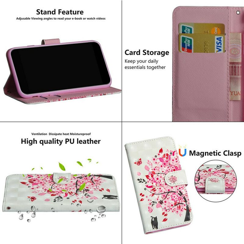 Folio Cover Samsung Galaxy S20 FE Albero Rosa