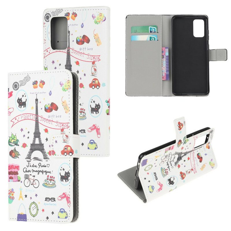 Folio Cover Samsung Galaxy S20 FE Amo Parigi