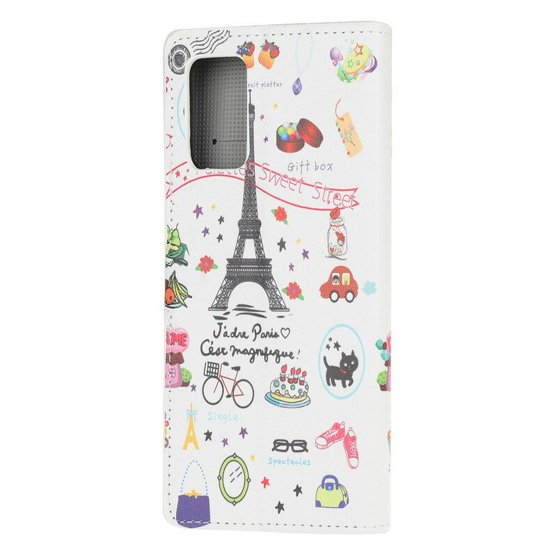 Folio Cover Samsung Galaxy S20 FE Amo Parigi