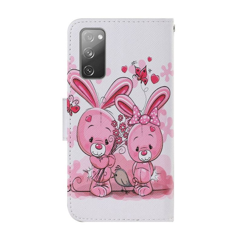 Folio Cover Samsung Galaxy S20 FE Conigli