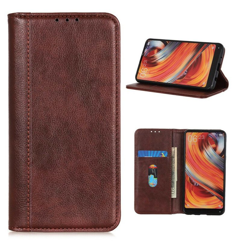 Folio Cover Samsung Galaxy S20 FE Custodia in pelle Classica Crosta Di Pelle Litchi