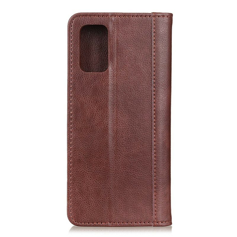 Folio Cover Samsung Galaxy S20 FE Custodia in pelle Classica Crosta Di Pelle Litchi