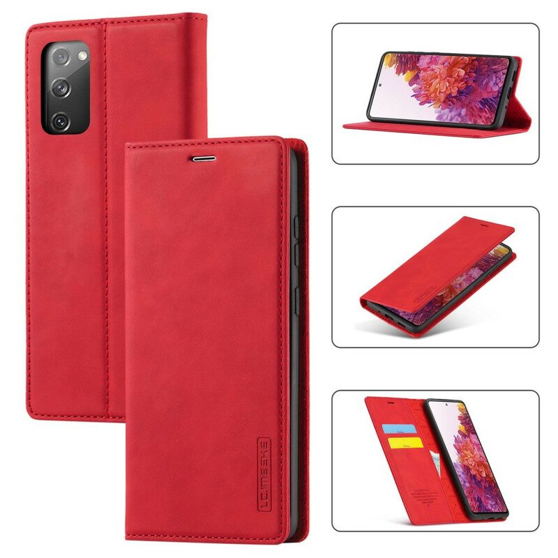 Folio Cover Samsung Galaxy S20 FE Custodia in pelle Lc.imeeke Effetto Pelle