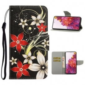 Folio Cover Samsung Galaxy S20 FE Fiori Strappy Colorati