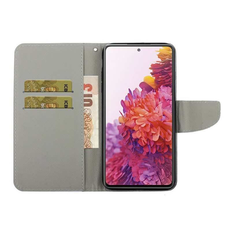 Folio Cover Samsung Galaxy S20 FE Fiori Strappy Colorati