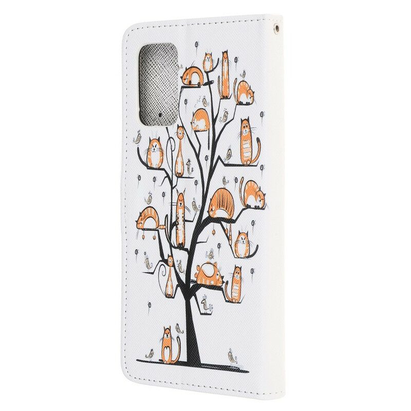 Folio Cover Samsung Galaxy S20 FE Gatti Funky Con Cinturino