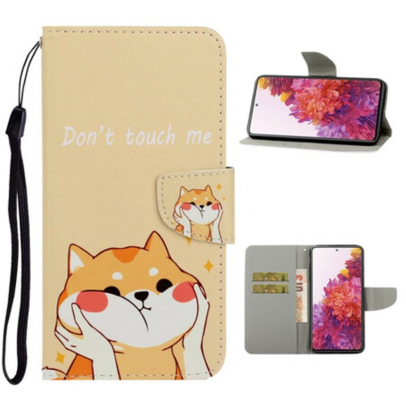 Folio Cover Samsung Galaxy S20 FE Gatto Non Toccarmi Con La Cinghia