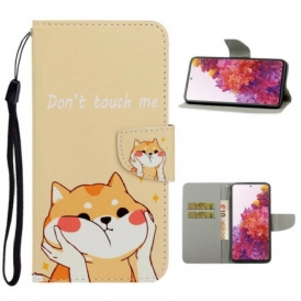 Folio Cover Samsung Galaxy S20 FE Gatto Non Toccarmi Con La Cinghia