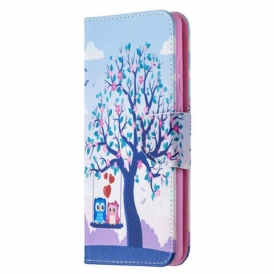 Folio Cover Samsung Galaxy S20 FE Gufi Sull'altalena