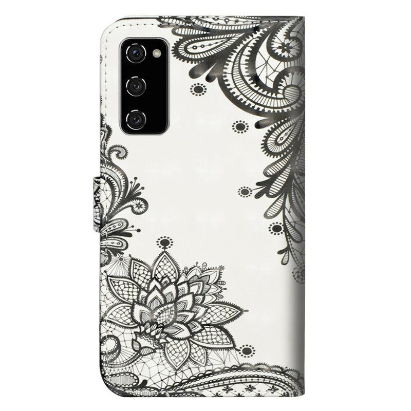 Folio Cover Samsung Galaxy S20 FE Pizzo Elegante