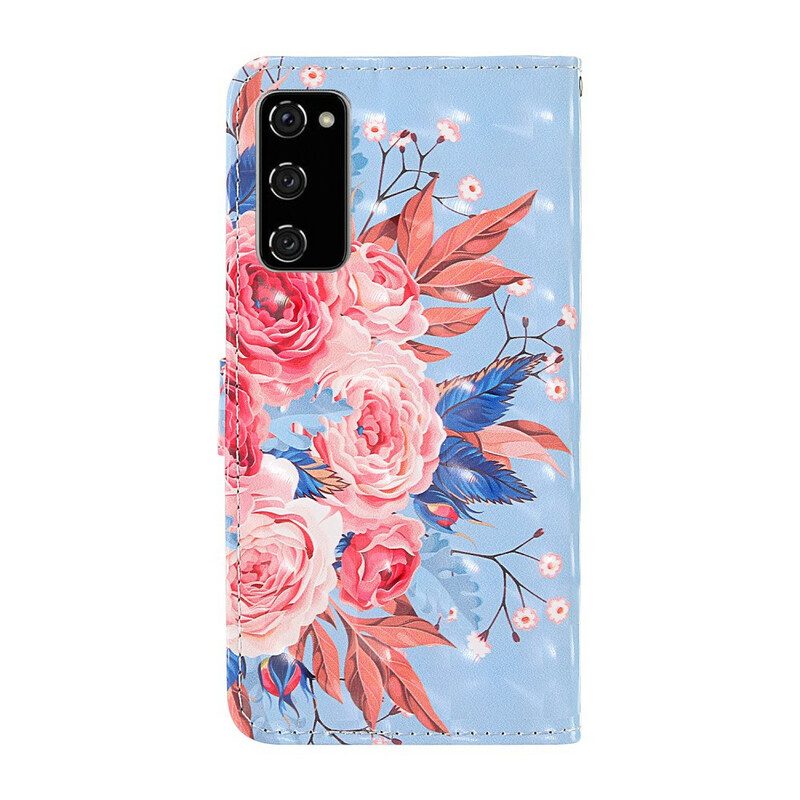 Folio Cover Samsung Galaxy S20 FE Punto Luce Romantico Con Cordino