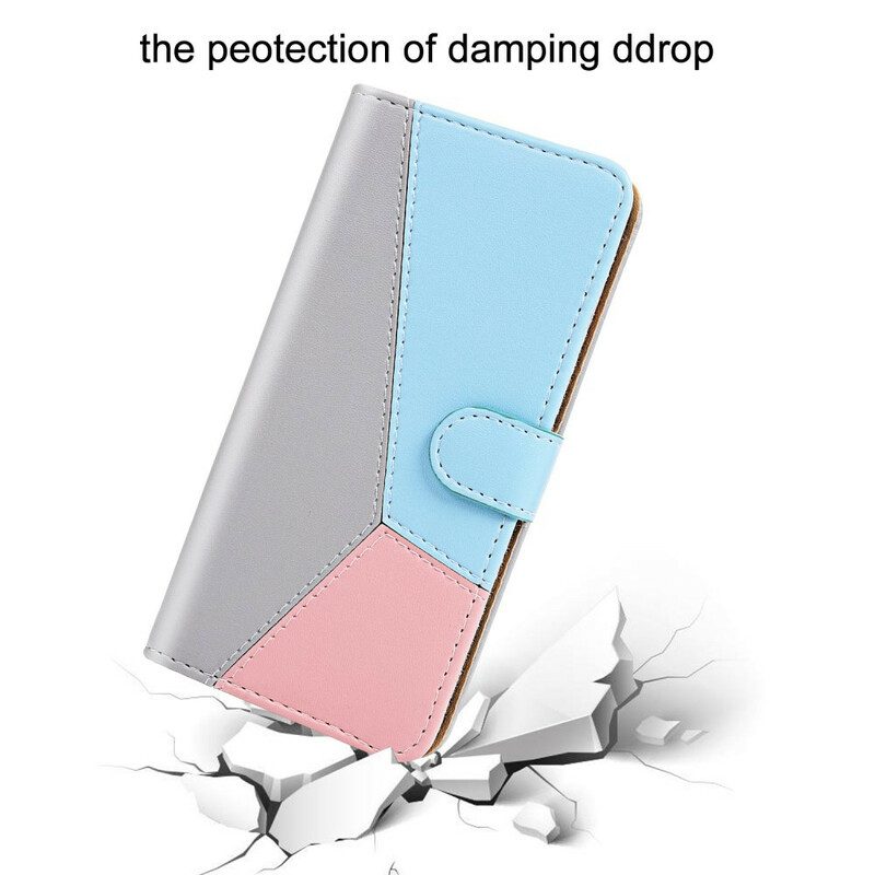 Folio Cover Samsung Galaxy S20 FE Stile In Pelle Tricolore