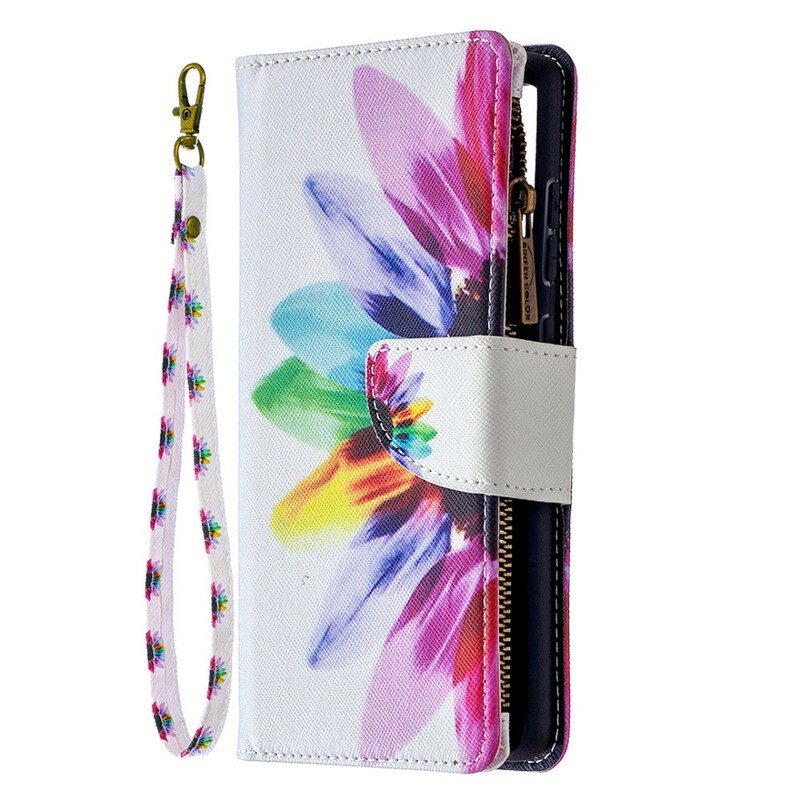 Folio Cover Samsung Galaxy S20 FE Tasca Con Zip A Fiore