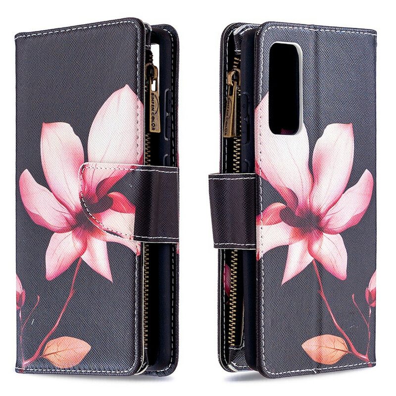 Folio Cover Samsung Galaxy S20 FE Tasca Con Zip A Fiore