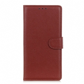 Folio Cover Samsung Galaxy S20 FE Tradizionalmente Litchi