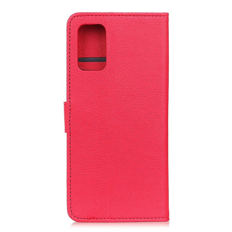 Folio Cover Samsung Galaxy S20 FE Trama Di Litchi