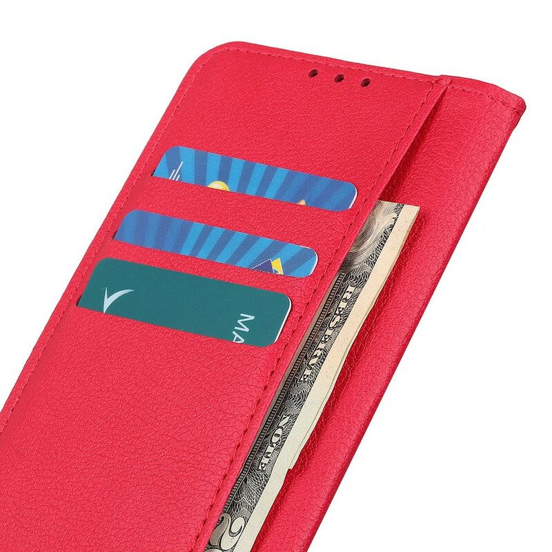 Folio Cover Samsung Galaxy S20 FE Trama Di Litchi