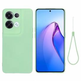 Cover Oppo Reno 8 Pro Silicone Liquido Strappy