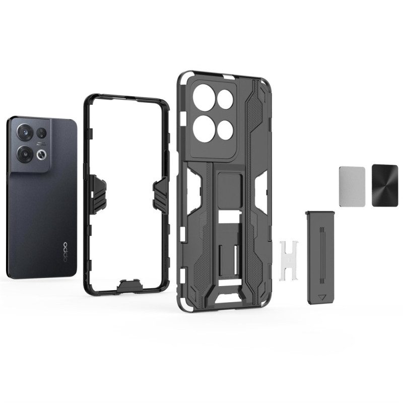 Cover Oppo Reno 8 Pro Supporto Rimovibile Verticale E Orizzontale