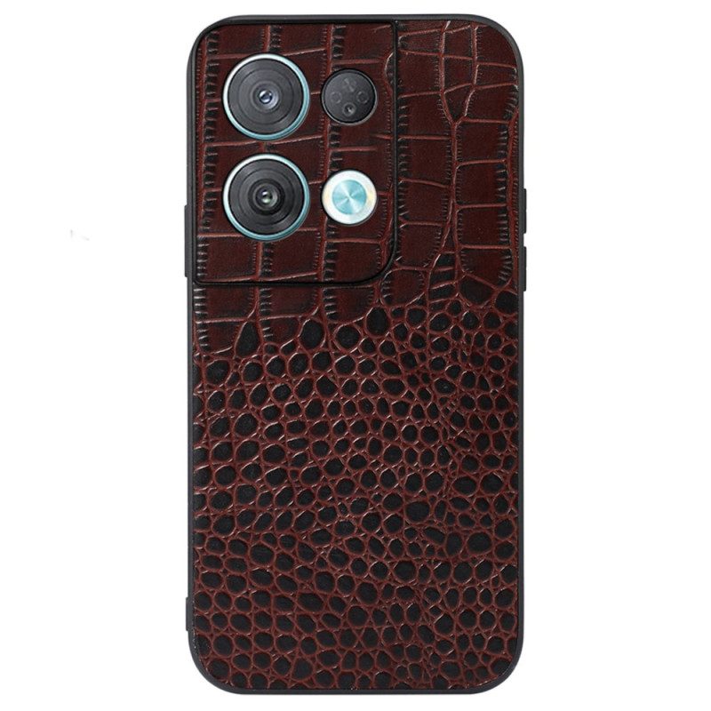 Cover Oppo Reno 8 Pro Vera Pelle Di Coccodrillo