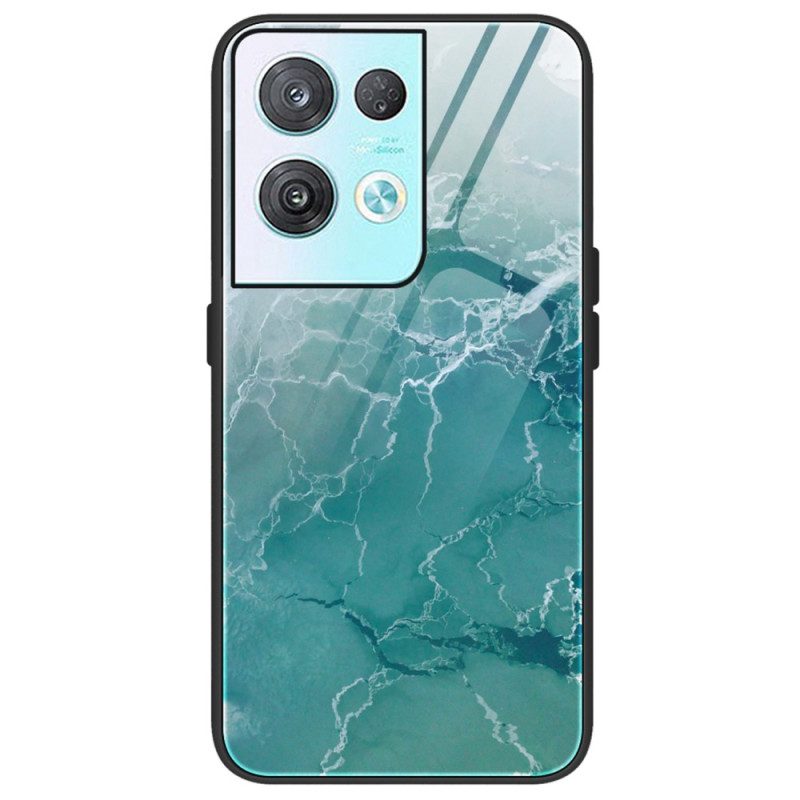 Cover Oppo Reno 8 Pro Vetro Temperato Colori Marmo