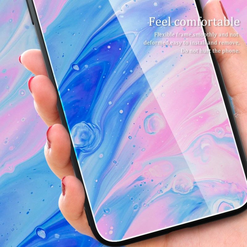 Cover Oppo Reno 8 Pro Vetro Temperato Colori Marmo