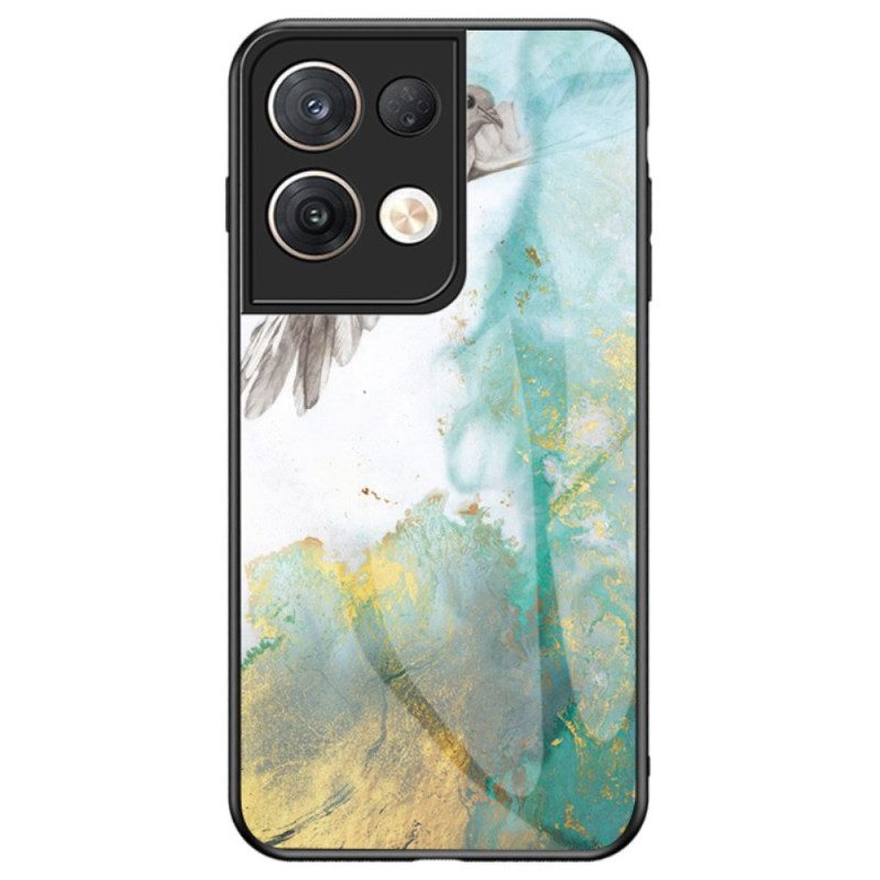 Cover Oppo Reno 8 Pro Vetro Temperato In Marmo