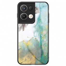 Cover Oppo Reno 8 Pro Vetro Temperato In Marmo