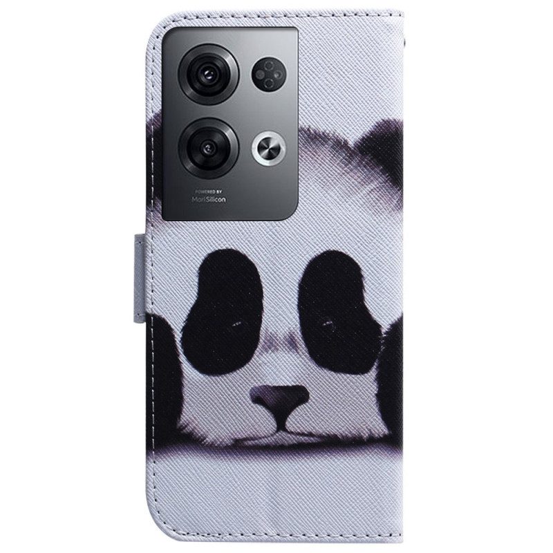 Custodia in pelle Oppo Reno 8 Pro Dipinto Di Gufi Strappy