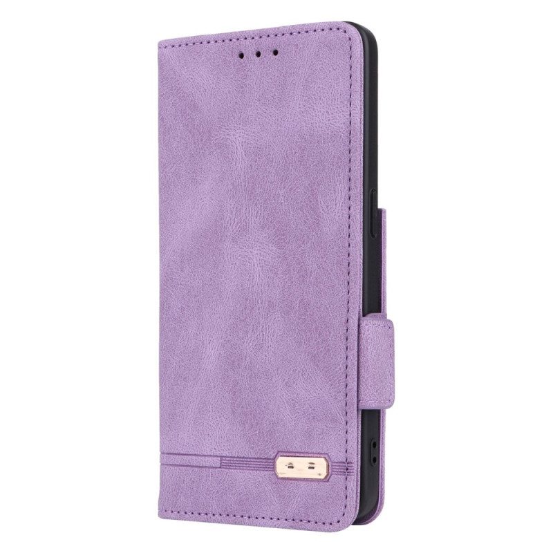 Custodia in pelle Oppo Reno 8 Pro Eleganza Sottile