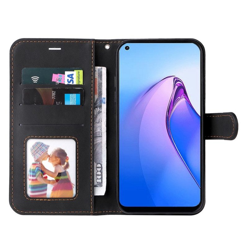 Folio Cover Oppo Reno 8 Pro Cinturino Tricolore