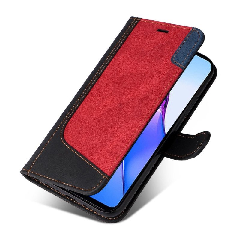 Folio Cover Oppo Reno 8 Pro Cinturino Tricolore