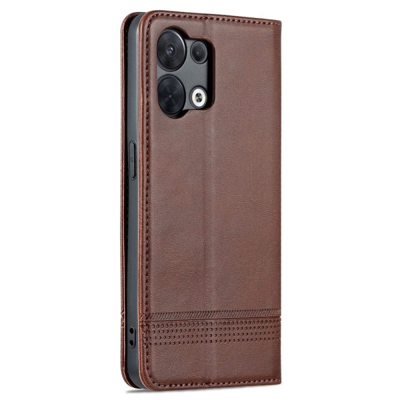 Folio Cover Oppo Reno 8 Pro Custodia in pelle Azns